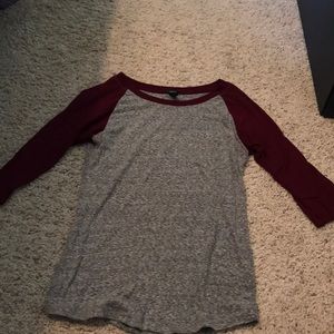 3/4 sleeve baseball tee